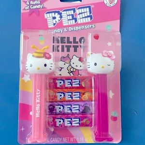 New Hello Kitty Pez Candy & 2 Dispensers
